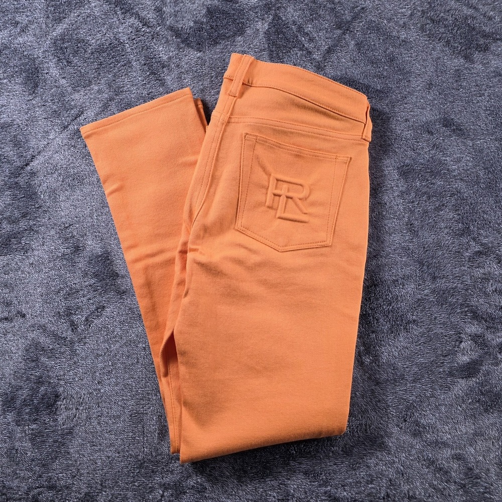 Ralph Lauren Purple Label Stacked Monogram 160 Slim Denim Jeans Womens 31 $590